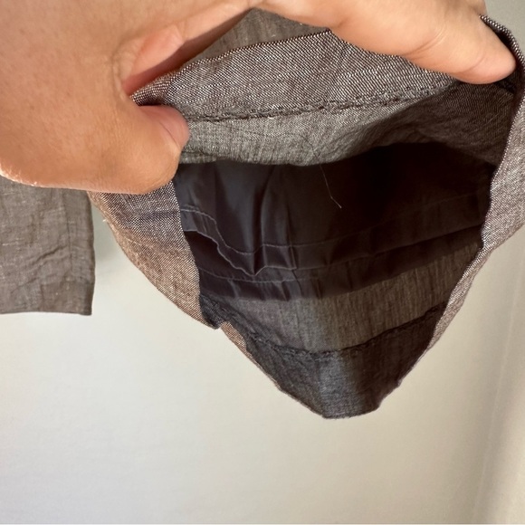 David N  Brown Linen Blend Crop Wide‎ Leg Pant Size: 8 - Picture 11 of 12